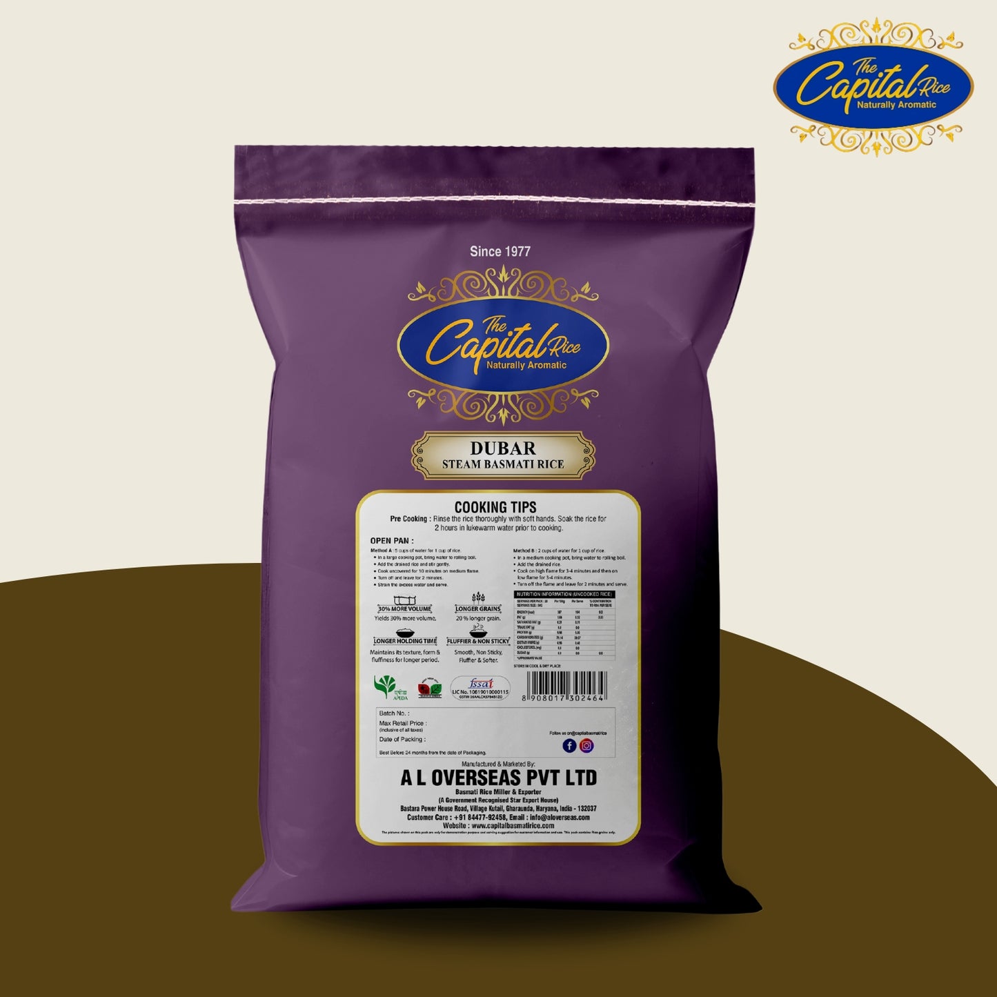 Capital Steam Dubar Basmati Rice