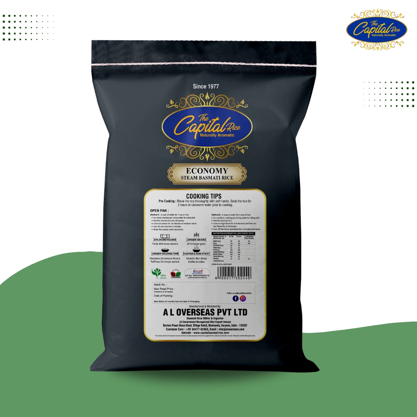 Capital Steam Economy Basmati Rice