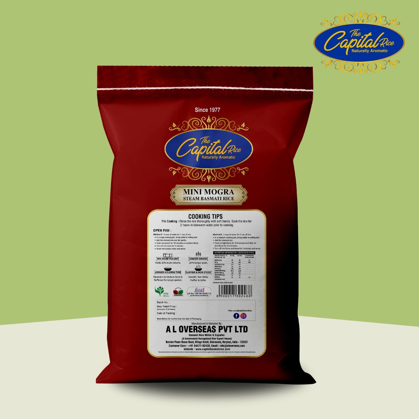 Capital Steam Mini Mogra Basmati Rice