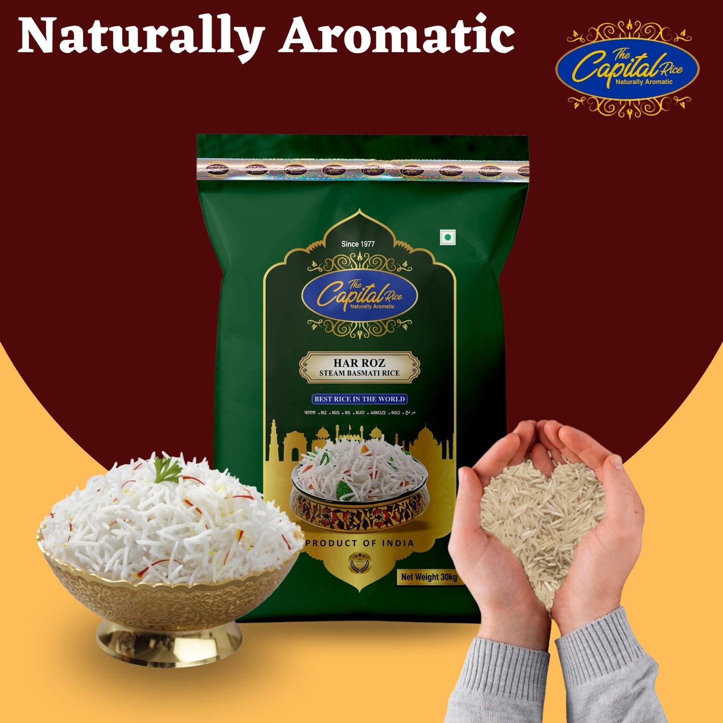 Capital Har Roz Steam Basmati Rice