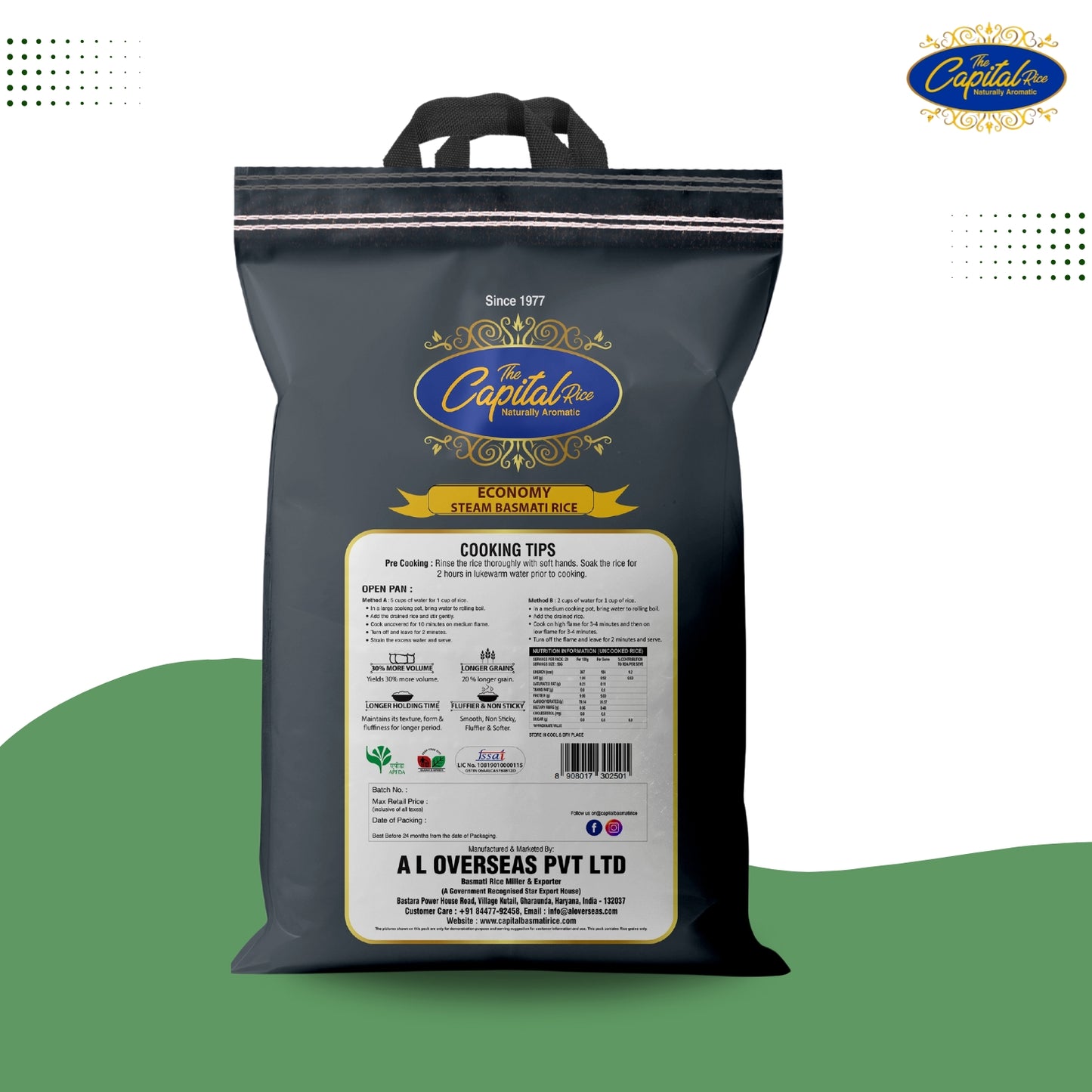 Capital Steam Economy Basmati Rice