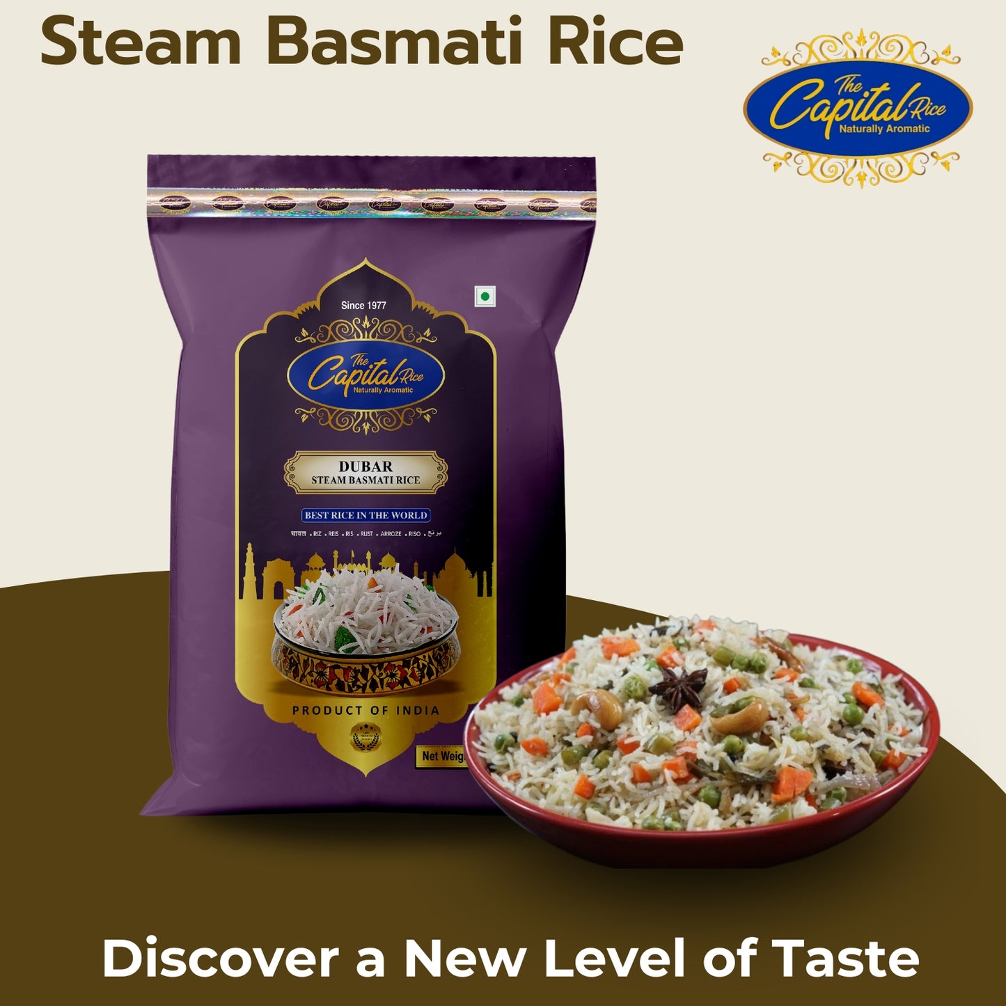 The Capital Rice Naturally Aromatic Steam Dubar Basmati Rice