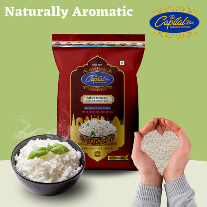 The Capital Rice Naturally Aromatic Steam Mini Mogra Basmati Rice