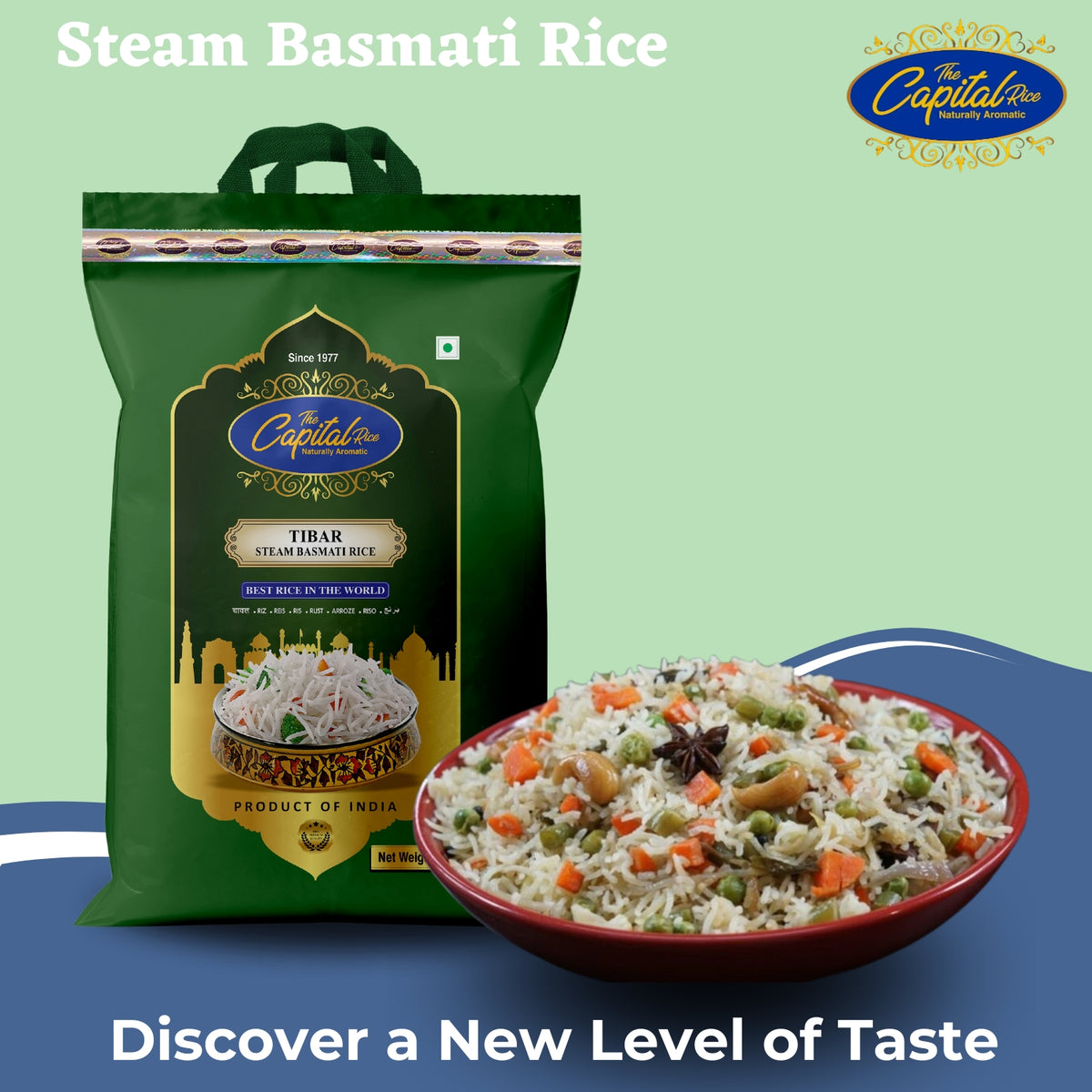 Capital Rice Capital Steam Tibar– Capital Basmati Rice