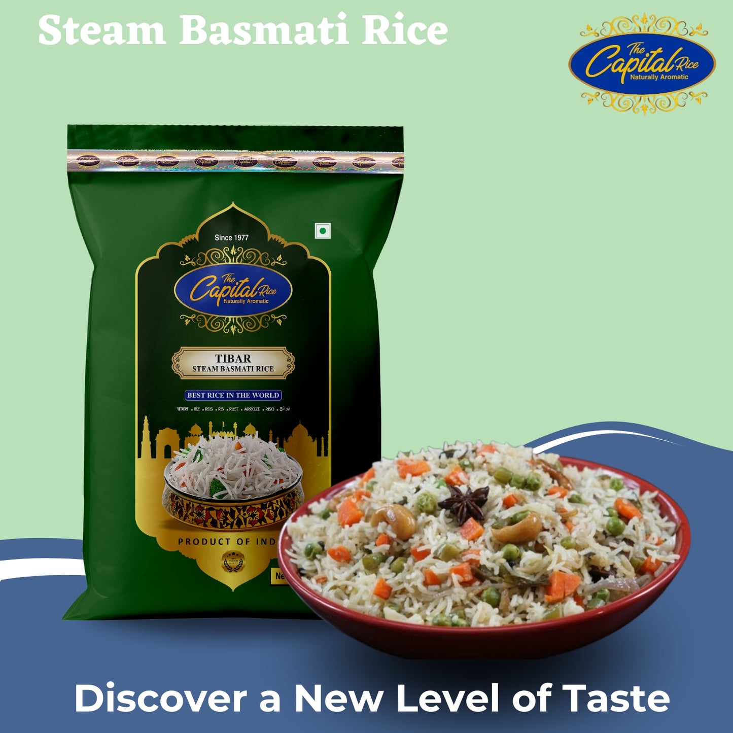 The Capital Rice Naturally Aromatic Steam Tibar Basmati Rice