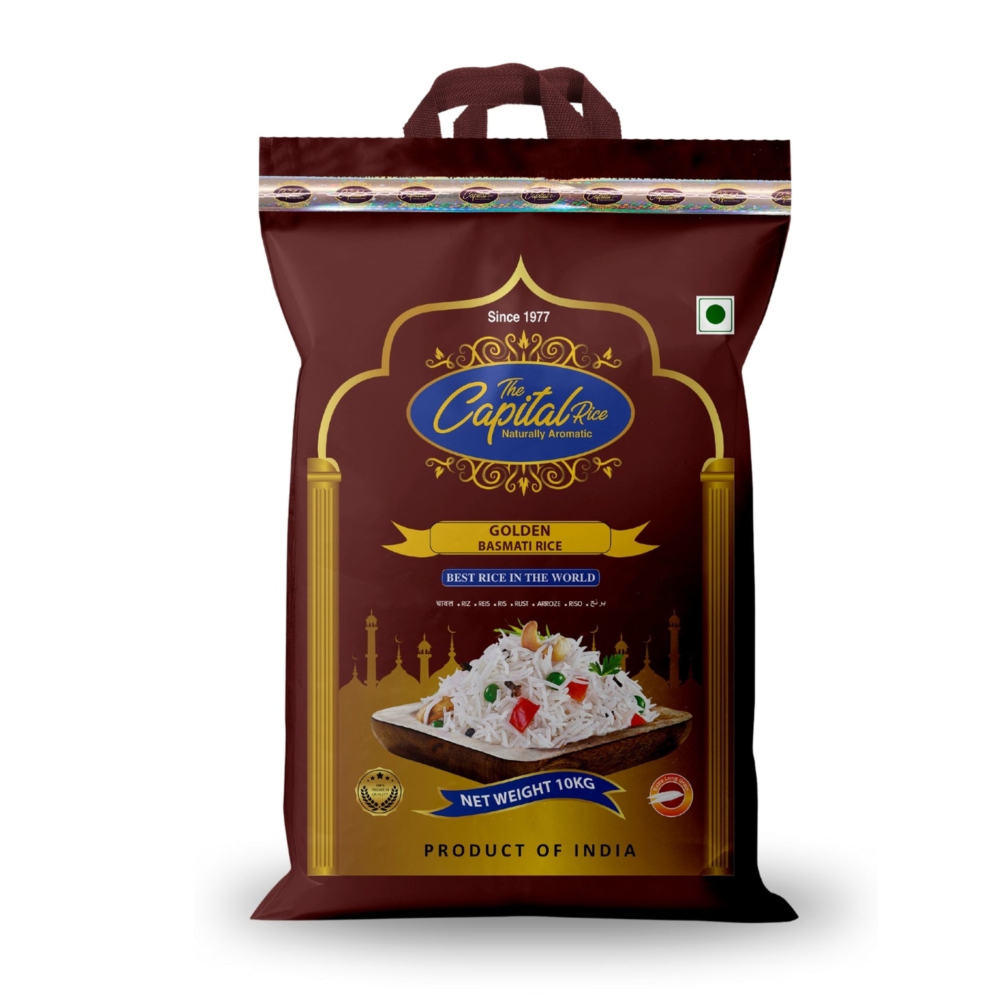 The Capital Rice Naturally Aromatic Golden Basmati Rice