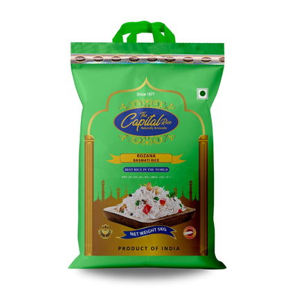 The Capital Rice Naturally Aromatic Rozana Basmati Rice