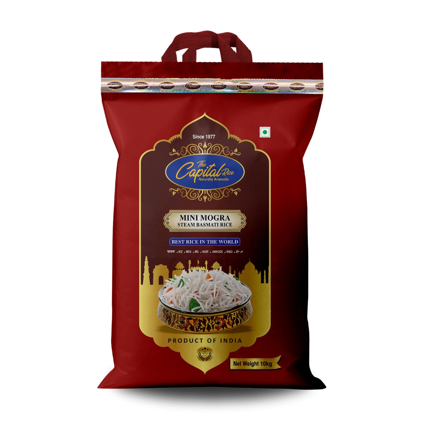 The Capital Rice Naturally Aromatic Steam Mini Mogra Basmati Rice