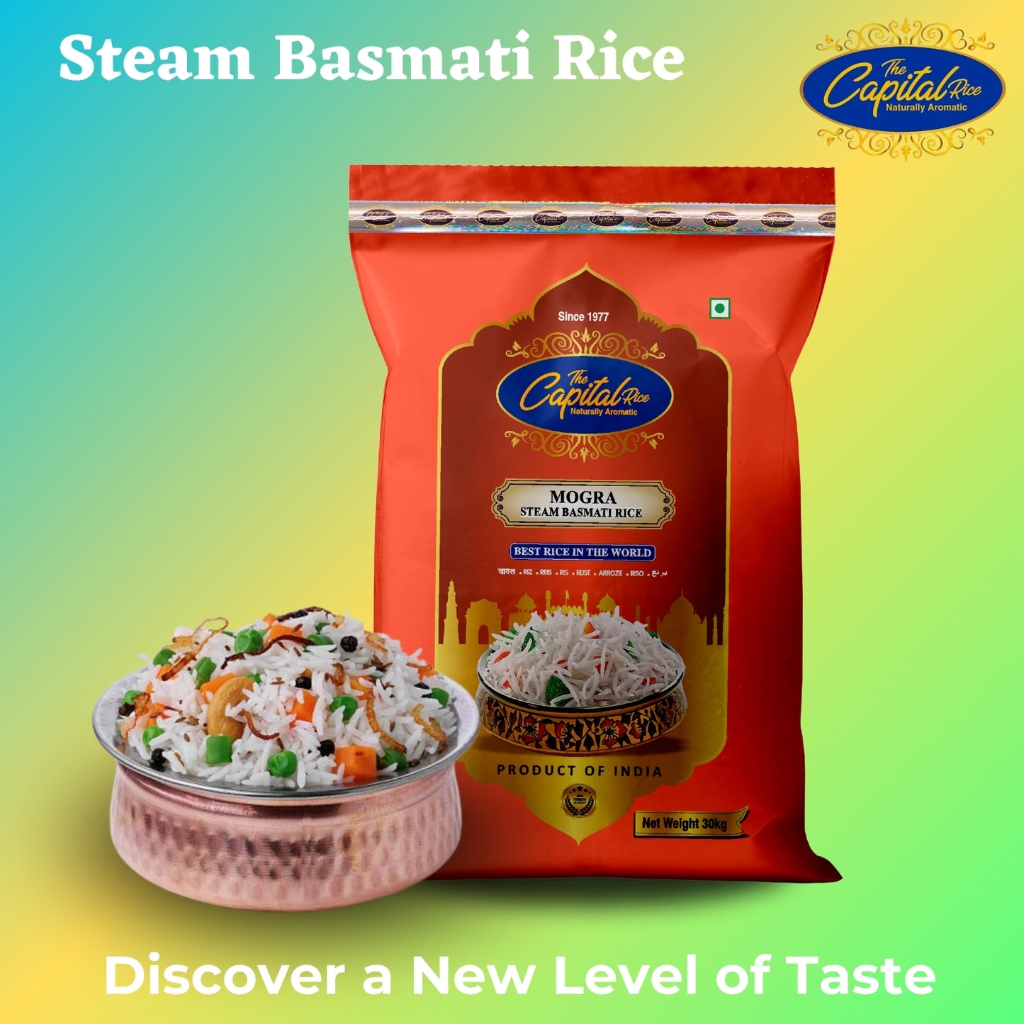 The Capital Rice Naturally Aromatic Steam Mogra Basmati Rice