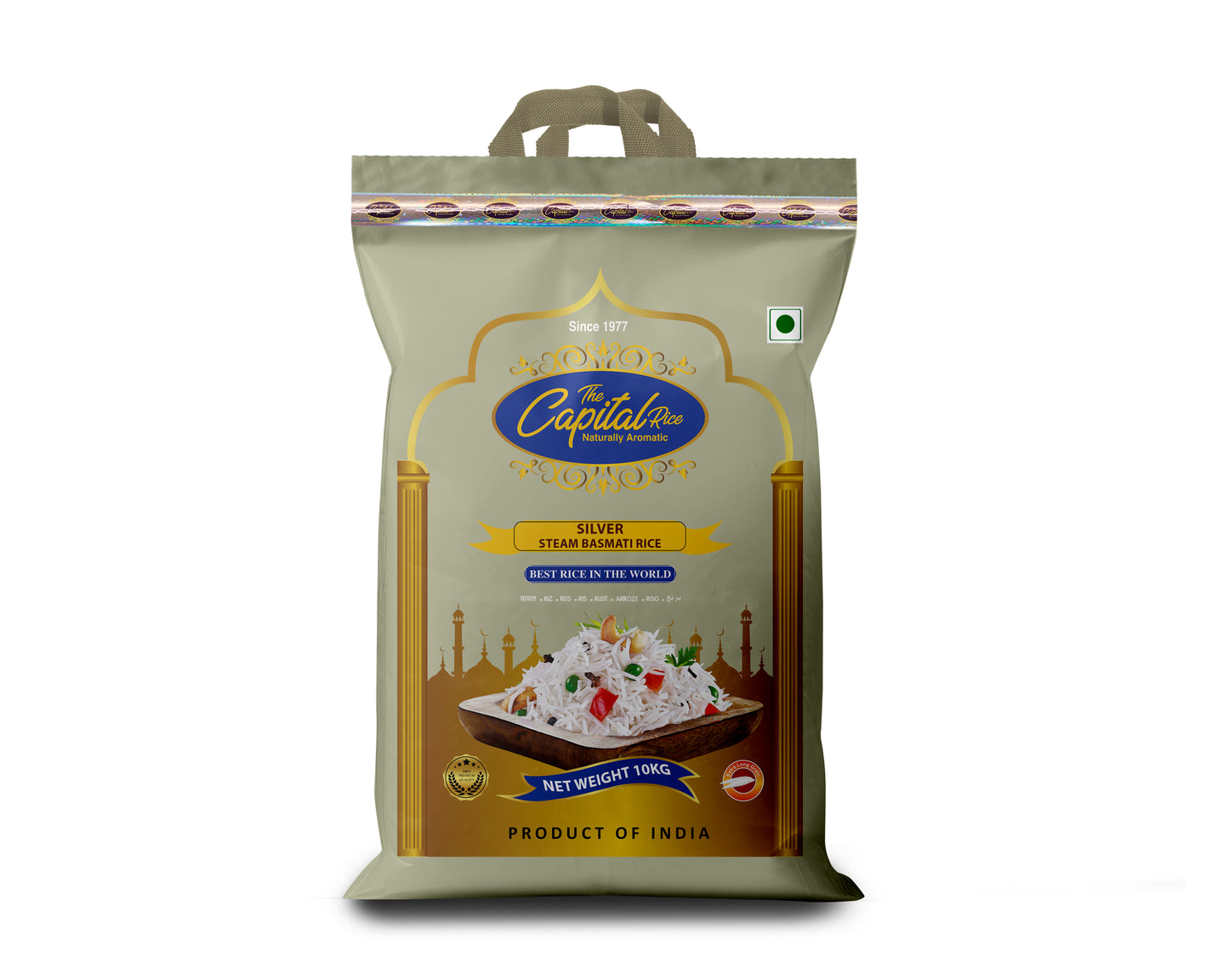 The Capital Rice Naturally Aromatic Silver Steam Basmati Rice